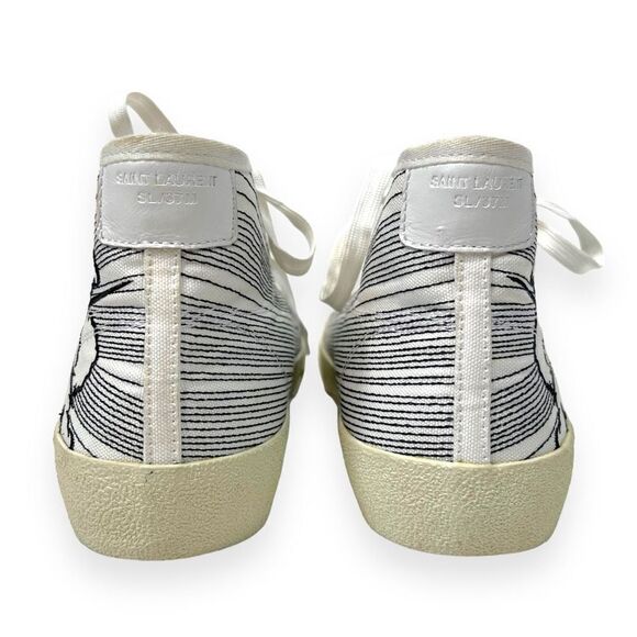 Saint Laurent | Shoes | Saint Laurent Signature Court Surf  Saint Laurent Signature Court Surf Bang Embroidered High Top Sneakers Men\'s 39